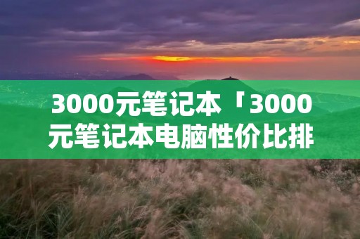 3000元笔记本「3000元笔记本电脑性价比排行」