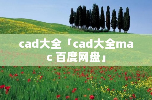 cad大全「cad大全mac 百度网盘」 cad大全「cad大全mac 百度网盘」