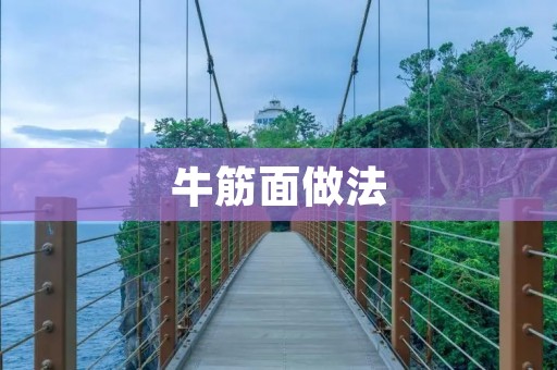 牛筋面做法:细腻口感,美味无比 牛筋面做法:细腻口感,美味无比