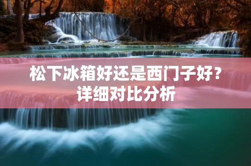 松下冰箱好还是西门子好?详细对比分析 松下冰箱好还是西门子好?详细对比分析