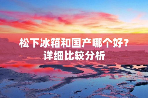 松下冰箱和国产哪个好?详细比较分析 松下冰箱和国产哪个好?详细比较分析