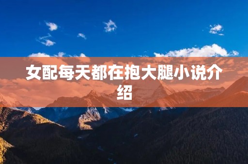 女配每天都在抱大腿小说介绍