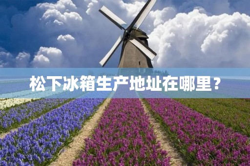 松下冰箱生产地址在哪里? 松下冰箱生产地址在哪里?