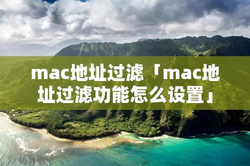 mac地址过滤「mac地址过滤功能怎么设置」