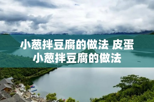 小葱拌豆腐的做法 皮蛋小葱拌豆腐的做法