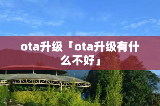 ota升级「ota升级有什么不好」