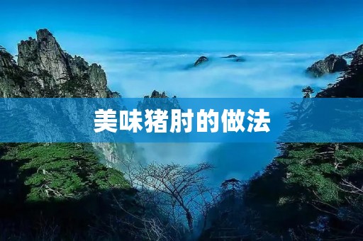 美味猪肘的做法:嫩滑入味,让你胃口大开 美味猪肘的做法:嫩滑入味,让你胃口大开
