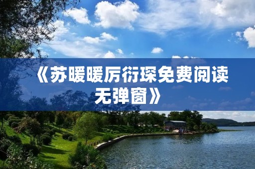 《苏暖暖厉衍琛免费阅读无弹窗》