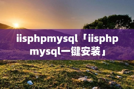 iisphpmysql「iisphpmysql一键安装」