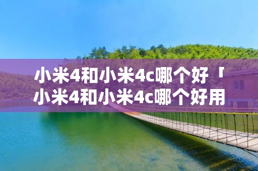 小米4和小米4c哪个好「小米4和小米4c哪个好用」