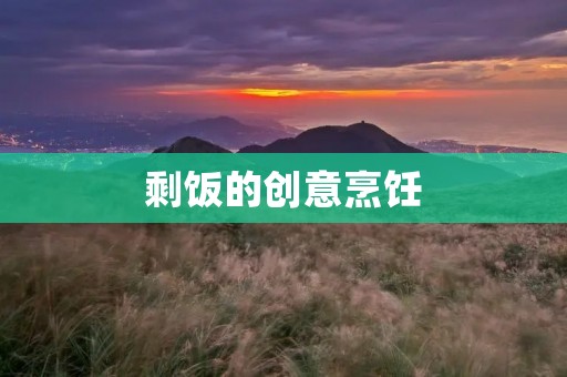剩饭的创意烹饪:解救你的餐桌上的小剩饭 剩饭的创意烹饪:解救你的餐桌上的小剩饭