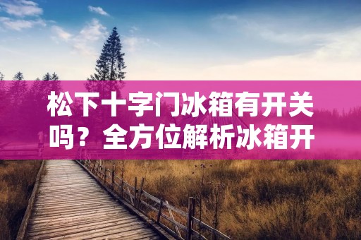 松下十字门冰箱有开关吗?全方位解析冰箱开关设计及使用方法 松下十字门冰箱有开关吗?全方位解析冰箱开关设计及使用方法