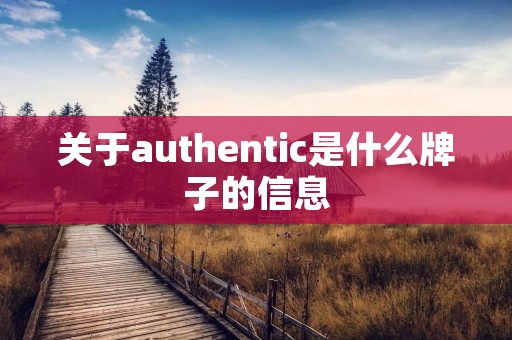 关于authentic是什么牌子的信息