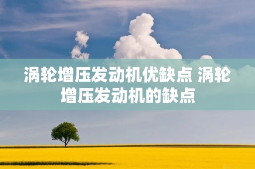 涡轮增压发动机优缺点 涡轮增压发动机的缺点 涡轮增压发动机优缺点 涡轮增压发动机的缺点