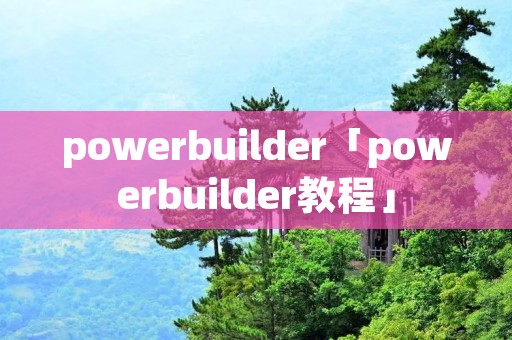 powerbuilder「powerbuilder教程」