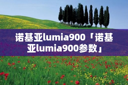 诺基亚lumia900「诺基亚lumia900参数」