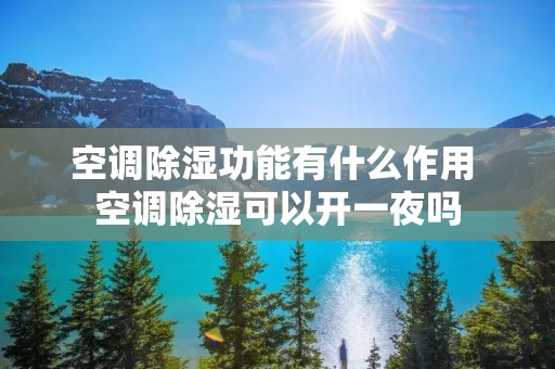 空调除湿功能有什么作用 空调除湿可以开一夜吗 空调除湿功能有什么作用 空调除湿可以开一夜吗