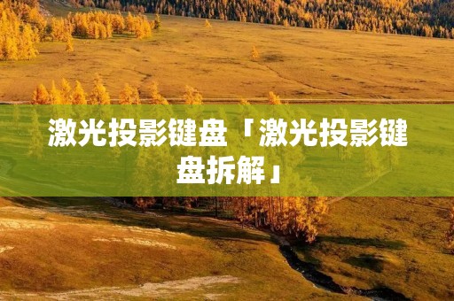 激光投影键盘「激光投影键盘拆解」