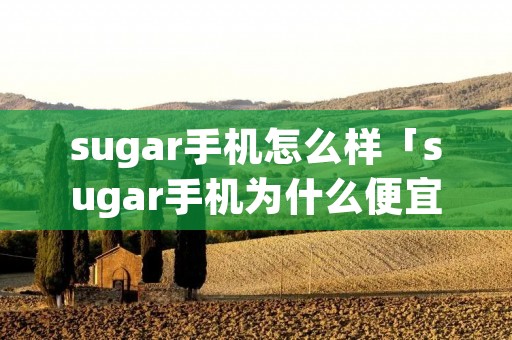 sugar手机怎么样「sugar手机为什么便宜」