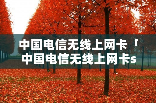 中国电信无线上网卡「中国电信无线上网卡sim卡激活」