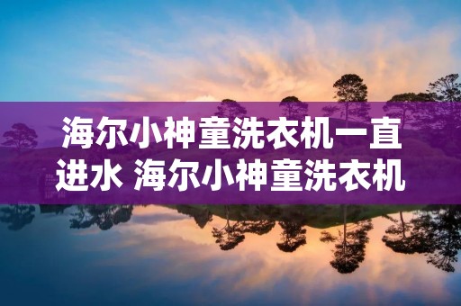 海尔小神童洗衣机一直进水 海尔小神童洗衣机进水管如何安装