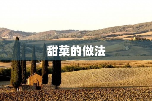 甜菜的做法：多种美味方式让你爱上它