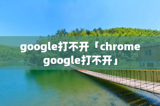 google打不开「chromegoogle打不开」