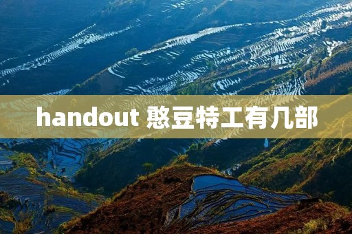 handout 憨豆特工有几部