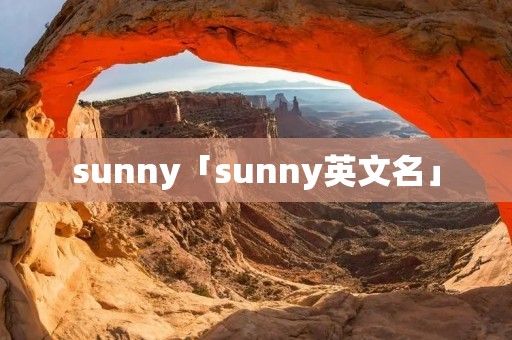 sunny「sunny英文名」 sunny「sunny英文名」