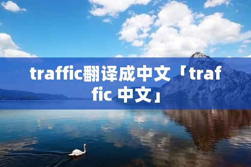 traffic翻译成中文「traffic 中文」 traffic翻译成中文「traffic 中文」