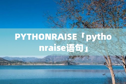 PYTHONRAISE「pythonraise语句」 PYTHONRAISE「pythonraise语句」