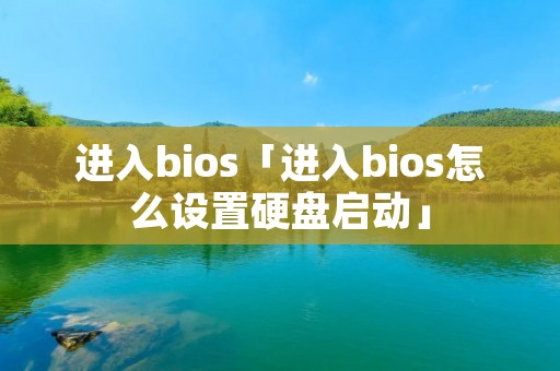 进入bios「进入bios怎么设置硬盘启动」