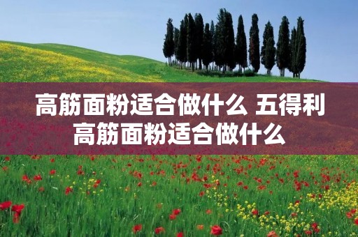 高筋面粉适合做什么 五得利高筋面粉适合做什么