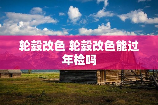 轮毂改色 轮毂改色能过年检吗 轮毂改色 轮毂改色能过年检吗