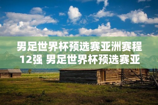男足世界杯预选赛亚洲赛程12强 男足世界杯预选赛亚洲赛程12强排名