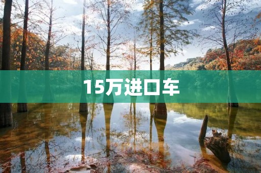 15万进口车：性价比最高的选择