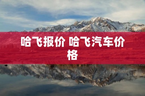 哈飞报价 哈飞汽车价格 哈飞报价 哈飞汽车价格