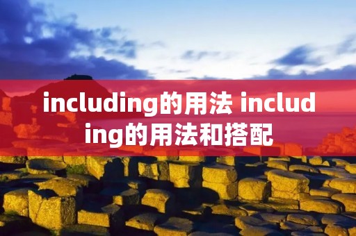 including的用法 including的用法和搭配