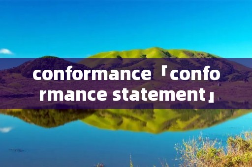 conformance「conformance statement」