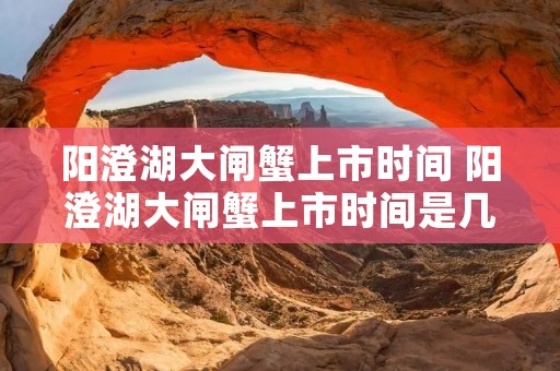 阳澄湖大闸蟹上市时间 阳澄湖大闸蟹上市时间是几月份