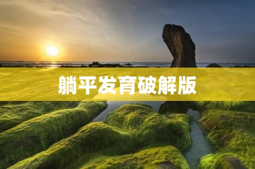 躺平发育破解版:全面揭秘现代年轻人的新生活方式