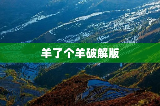 羊了个羊破解版：打破游戏的边界，畅享无限乐趣