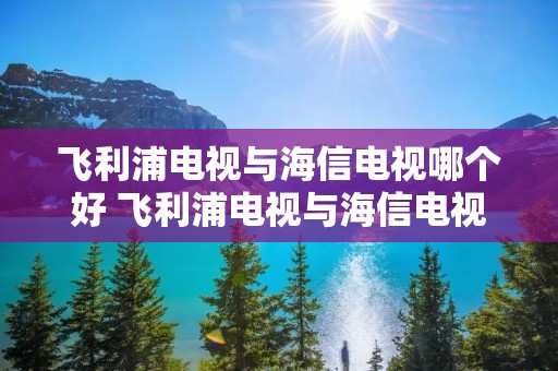 飞利浦电视与海信电视哪个好 飞利浦电视与海信电视哪个好些 飞利浦电视与海信电视哪个好 飞利浦电视与海信电视哪个好些