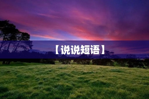 【说说短语】：一起来了解说说短语的魅力与用法