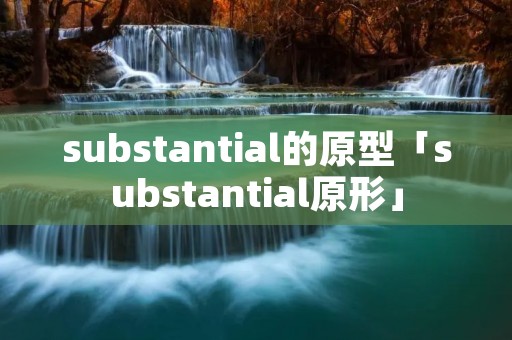 substantial的原型「substantial原形」