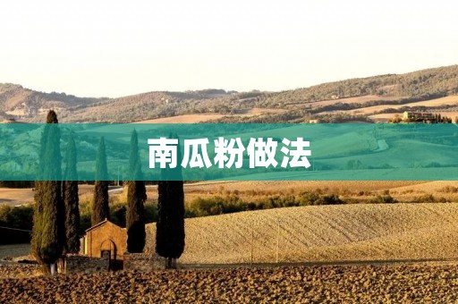 南瓜粉做法:打造美味又营养的南瓜粉佳肴 南瓜粉做法:打造美味又营养的南瓜粉佳肴
