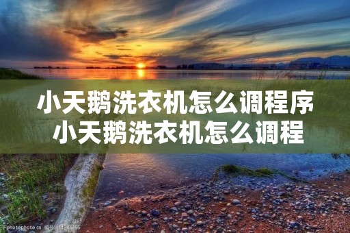 小天鹅洗衣机怎么调程序 小天鹅洗衣机怎么调程序的调不动