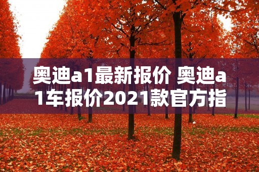 奥迪a1最新报价 奥迪a1车报价2021款官方指导价