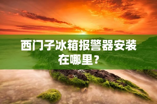 西门子冰箱报警器安装在哪里？