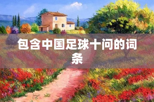 包含中国足球十问的词条